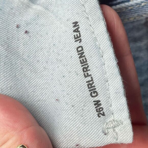 BDG Denim Womens Girlfriend Jeans Light Wash Stretch Mid Rise Blue Size 26 - Picture 9 of 12